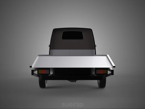 D&eacute;panneuse &agrave; plat remorquage d&eacute;panneuse PICK UP L300 v&eacute;hicule de r&eacute;cup&eacute;ration Modèle 3D