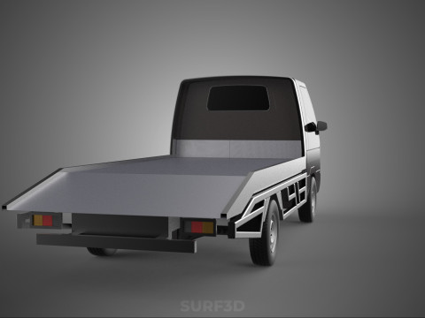 TOW TRUCK FLATBED TOWING TOWTRUCK PICK UP L300 RECOVERY VEHICLE Modelo 3D