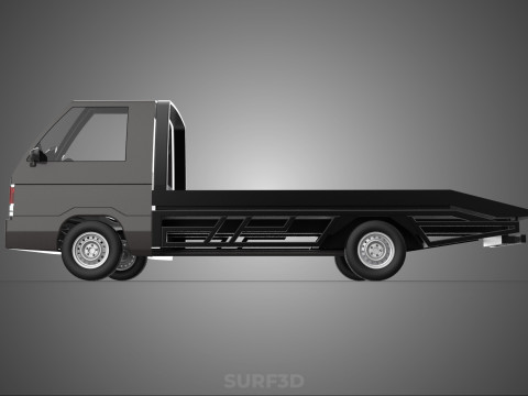 TOW TRUCK FLATBED TOWING TOWTRUCK PICK UP L300 RECOVERY VEHICLE Modelo 3D