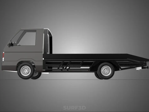 D&eacute;panneuse &agrave; plat remorquage d&eacute;panneuse PICK UP L300 v&eacute;hicule de r&eacute;cup&eacute;ration Modèle 3D