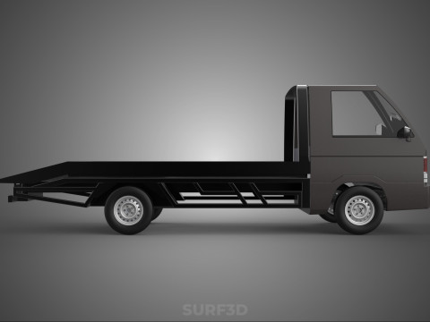 TOW TRUCK FLATBED TOWING TOWTRUCK PICK UP L300 RECOVERY VEHICLE Modelo 3D