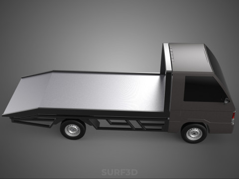TOW TRUCK FLATBED TOWING TOWTRUCK PICK UP L300 RECOVERY VEHICLE Modelo 3D