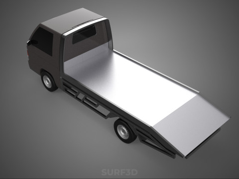 TOW TRUCK FLATBED TOWING TOWTRUCK PICK UP L300 RECOVERY VEHICLE Modelo 3D
