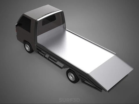 D&eacute;panneuse &agrave; plat remorquage d&eacute;panneuse PICK UP L300 v&eacute;hicule de r&eacute;cup&eacute;ration Modèle 3D