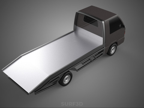 TOW TRUCK FLATBED TOWING TOWTRUCK PICK UP L300 RECOVERY VEHICLE Modelo 3D