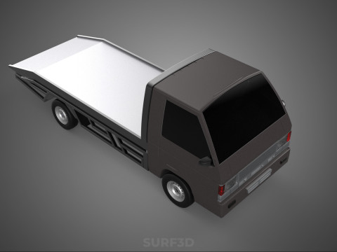 TOW TRUCK FLATBED TOWING TOWTRUCK PICK UP L300 RECOVERY VEHICLE Modelo 3D