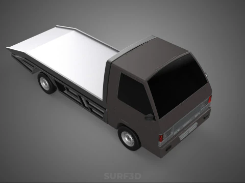 D&eacute;panneuse &agrave; plat remorquage d&eacute;panneuse PICK UP L300 v&eacute;hicule de r&eacute;cup&eacute;ration Modèle 3D