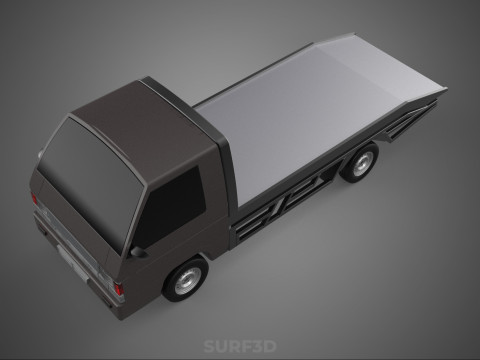 TOW TRUCK FLATBED TOWING TOWTRUCK PICK UP L300 RECOVERY VEHICLE Modelo 3D
