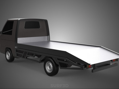 TOW TRUCK FLATBED TOWING TOWTRUCK PICK UP L300 RECOVERY VEHICLE Modelo 3D