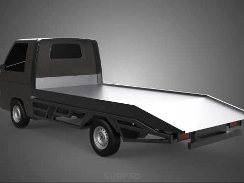 D&eacute;panneuse &agrave; plat remorquage d&eacute;panneuse PICK UP L300 v&eacute;hicule de r&eacute;cup&eacute;ration Modèle 3D