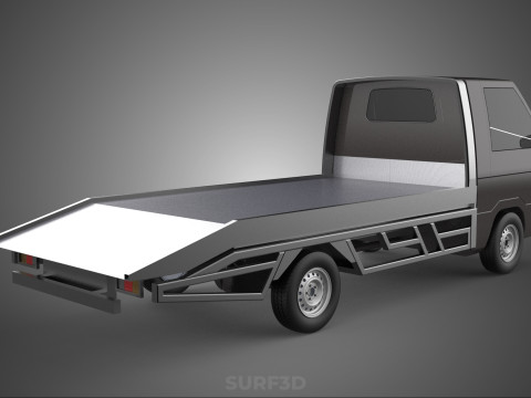 TOW TRUCK FLATBED TOWING TOWTRUCK PICK UP L300 RECOVERY VEHICLE Modelo 3D