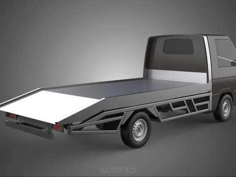 D&eacute;panneuse &agrave; plat remorquage d&eacute;panneuse PICK UP L300 v&eacute;hicule de r&eacute;cup&eacute;ration Modèle 3D