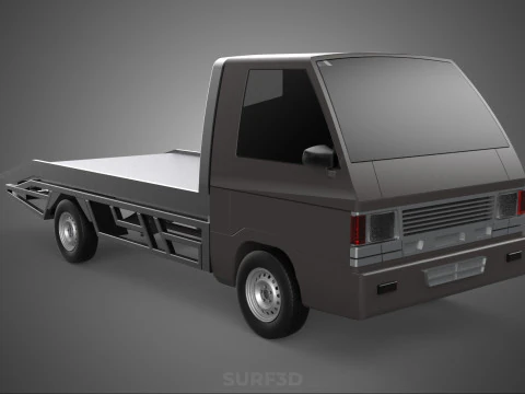 D&eacute;panneuse &agrave; plat remorquage d&eacute;panneuse PICK UP L300 v&eacute;hicule de r&eacute;cup&eacute;ration Modèle 3D