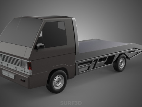 TOW TRUCK FLATBED TOWING TOWTRUCK PICK UP L300 RECOVERY VEHICLE Modelo 3D