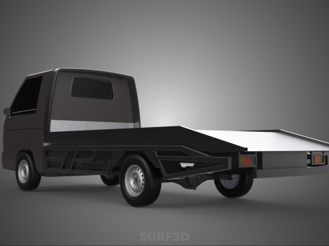 TOW TRUCK FLATBED TOWING TOWTRUCK PICK UP L300 RECOVERY VEHICLE Modelo 3D