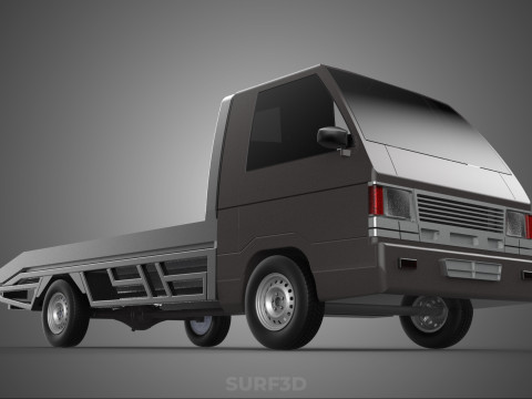 TOW TRUCK FLATBED TOWING TOWTRUCK PICK UP L300 RECOVERY VEHICLE Modelo 3D