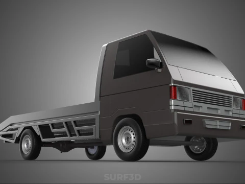 D&eacute;panneuse &agrave; plat remorquage d&eacute;panneuse PICK UP L300 v&eacute;hicule de r&eacute;cup&eacute;ration Modèle 3D