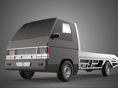 TOW TRUCK FLATBED TOWING TOWTRUCK PICK UP L300 RECOVERY VEHICLE Modelo 3D