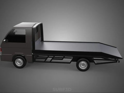 D&eacute;panneuse &agrave; plat remorquage d&eacute;panneuse PICK UP L300 v&eacute;hicule de r&eacute;cup&eacute;ration Modèle 3D