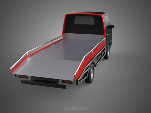 TOWING TOW TRUCK FLATBED TOWTRUCK PICK UP L300 PICKUP VEHICLE 3Dモデル