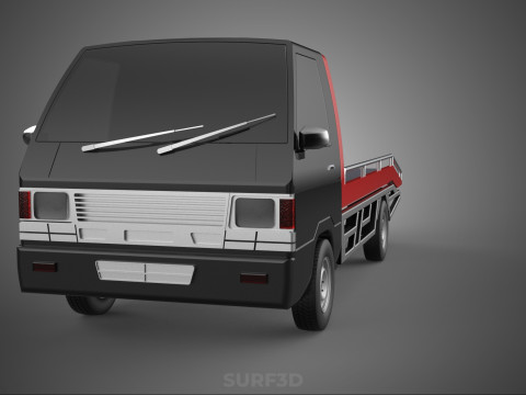 TOWING TOW TRUCK FLATBED TOWTRUCK PICK UP L300 PICKUP VEHICLE 3Dモデル