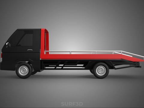 TOWING TOW TRUCK FLATBED TOWTRUCK PICK UP L300 PICKUP VEHICLE 3Dモデル