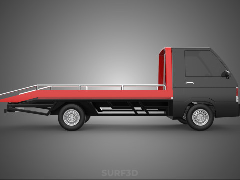 TOWING TOW TRUCK FLATBED TOWTRUCK PICK UP L300 PICKUP VEHICLE 3Dモデル