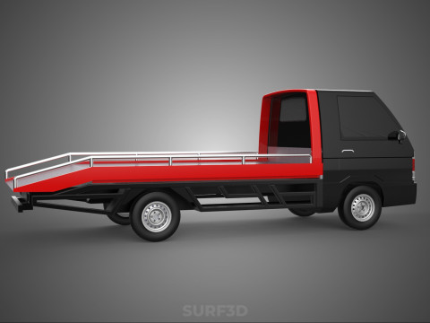 TOWING TOW TRUCK FLATBED TOWTRUCK PICK UP L300 PICKUP VEHICLE 3Dモデル