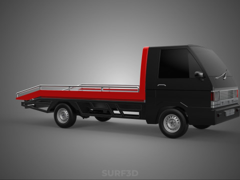 TOWING TOW TRUCK FLATBED TOWTRUCK PICK UP L300 PICKUP VEHICLE 3Dモデル