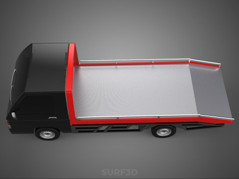 TOWING TOW TRUCK FLATBED TOWTRUCK PICK UP L300 PICKUP VEHICLE 3Dモデル