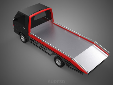 TOWING TOW TRUCK FLATBED TOWTRUCK PICK UP L300 PICKUP VEHICLE 3Dモデル