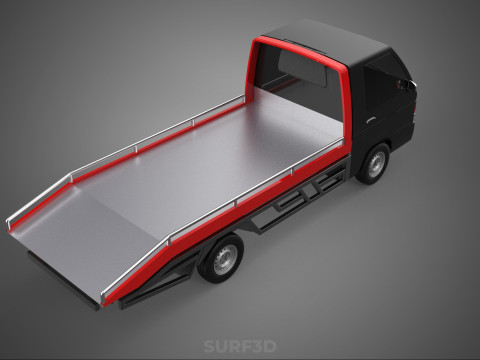 TOWING TOW TRUCK FLATBED TOWTRUCK PICK UP L300 PICKUP VEHICLE 3Dモデル