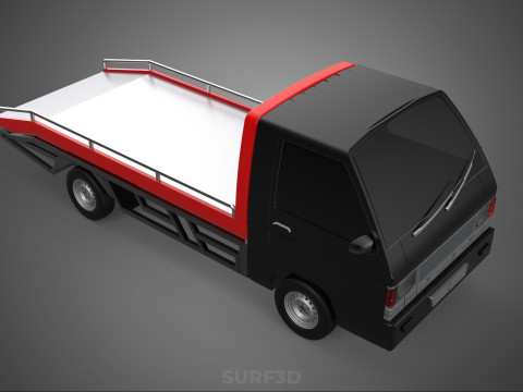 TOWING TOW TRUCK FLATBED TOWTRUCK PICK UP L300 PICKUP VEHICLE 3Dモデル
