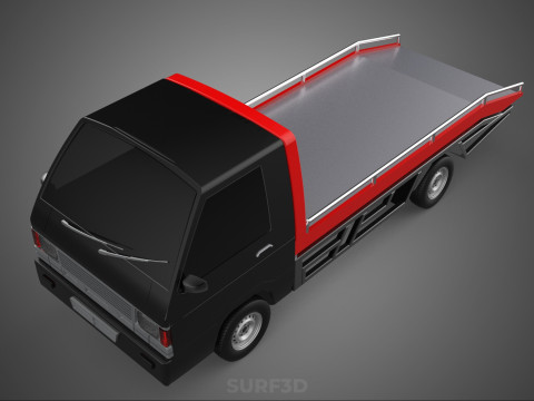 TOWING TOW TRUCK FLATBED TOWTRUCK PICK UP L300 PICKUP VEHICLE 3Dモデル