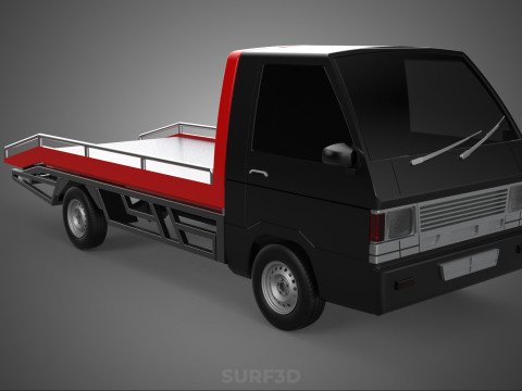 TOWING TOW TRUCK FLATBED TOWTRUCK PICK UP L300 PICKUP VEHICLE 3Dモデル