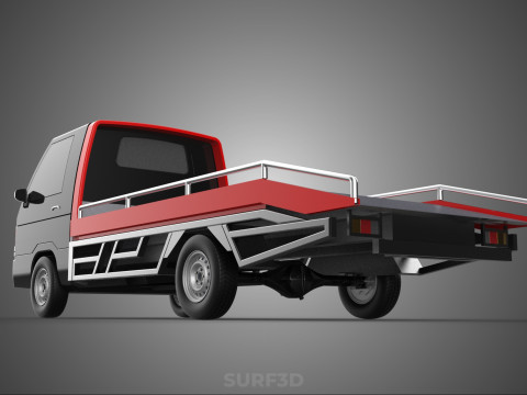 TOWING TOW TRUCK FLATBED TOWTRUCK PICK UP L300 PICKUP VEHICLE 3Dモデル