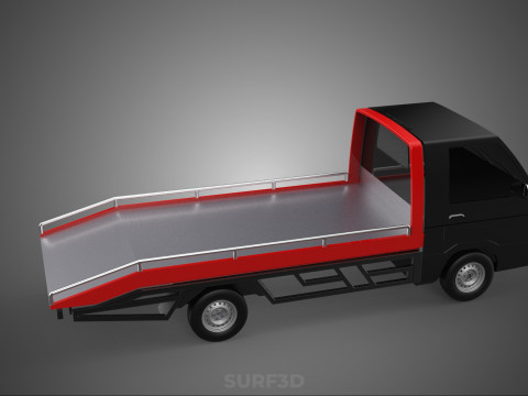 TOWING TOW TRUCK FLATBED TOWTRUCK PICK UP L300 PICKUP VEHICLE 3Dモデル