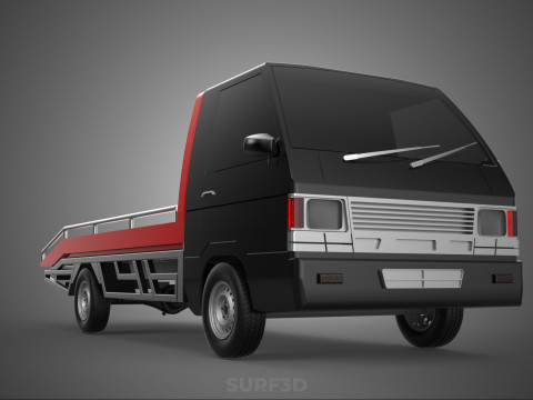 TOWING TOW TRUCK FLATBED TOWTRUCK PICK UP L300 PICKUP VEHICLE 3Dモデル
