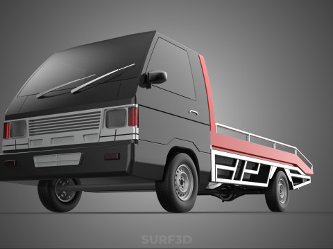 TOWING TOW TRUCK FLATBED TOWTRUCK PICK UP L300 PICKUP VEHICLE 3Dモデル