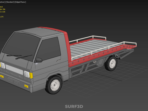 TOWING TOW TRUCK FLATBED TOWTRUCK PICK UP L300 PICKUP VEHICLE 3Dモデル