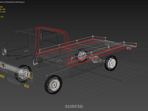 HOLOWANIE CIĘŻAR&Oacute;WKI HOLOWEJ PŁATOWEJ HOLULATOR PICK UP L300 PICKUP POJAZD Model 3D