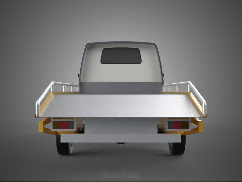 COLT L300 TOWING PICK UP TRUCK FLATBED TOWTRUCK PICKUP VEHICLE 3D Модель