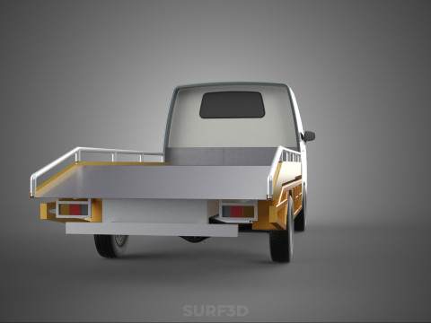 COLT L300 TOWING PICK UP TRUCK FLATBED TOWTRUCK PICKUP VEHICLE 3D Модель