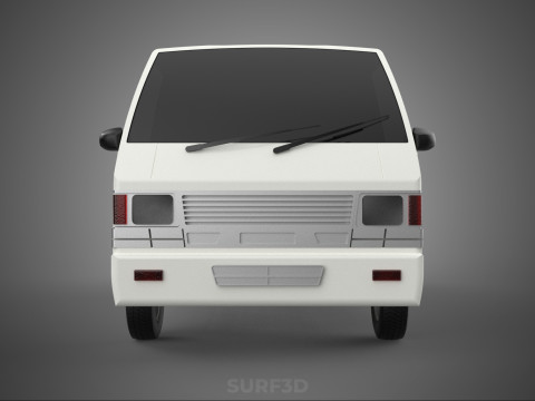 COLT L300 TOWING PICK UP TRUCK FLATBED TOWTRUCK PICKUP VEHICLE 3D Модель