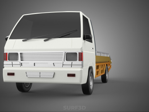 COLT L300 TOWING PICK UP TRUCK FLATBED TOWTRUCK PICKUP VEHICLE 3D Модель