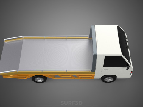 COLT L300 TOWING PICK UP TRUCK FLATBED TOWTRUCK PICKUP VEHICLE 3D Модель