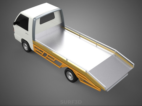 COLT L300 TOWING PICK UP TRUCK FLATBED TOWTRUCK PICKUP VEHICLE 3D Модель