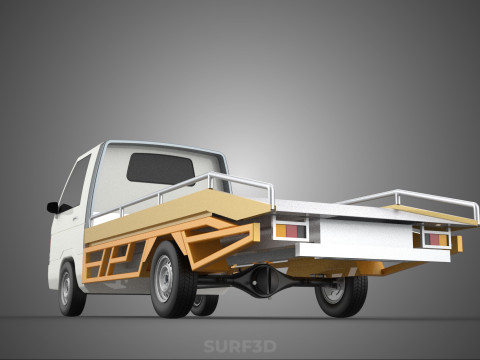 COLT L300 TOWING PICK UP TRUCK FLATBED TOWTRUCK PICKUP VEHICLE 3D Модель