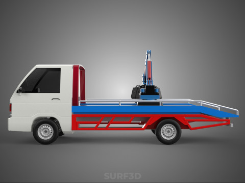 TRUCK PICK UP MOBILE CRANE HOIST LOAD LIFT GRABBER CLAW GRAPPLE 3D 模型