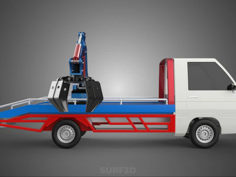 TRUCK PICK UP MOBILE CRANE HOIST LOAD LIFT GRABBER CLAW GRAPPLE 3D Model